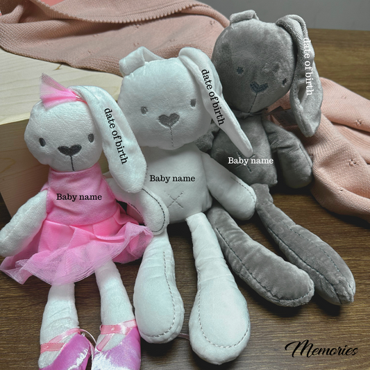 Personalized Plush Bunny
