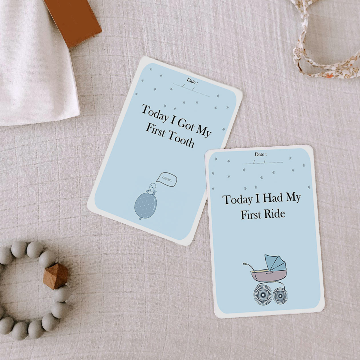Baby milestone cards