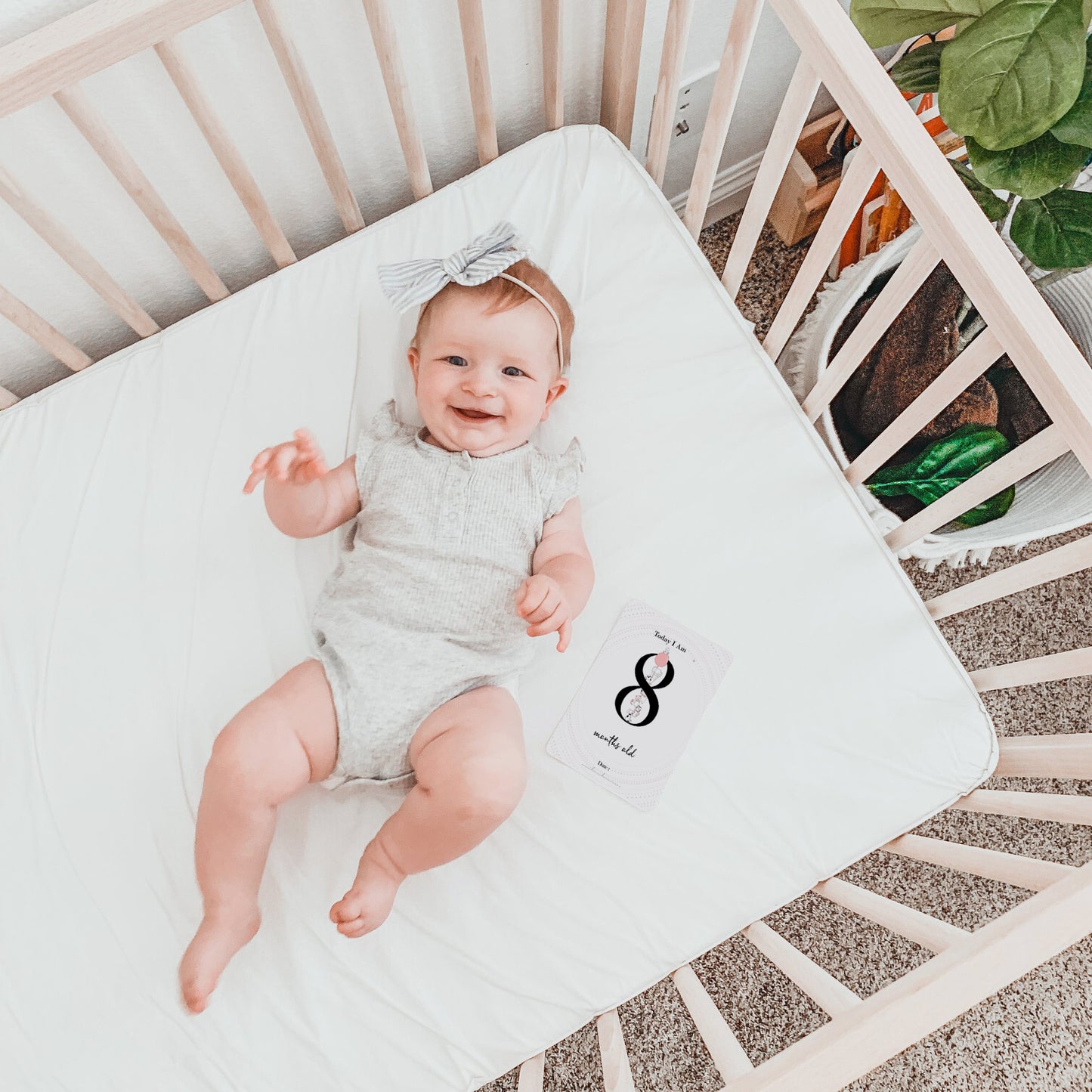 Baby milestone cards