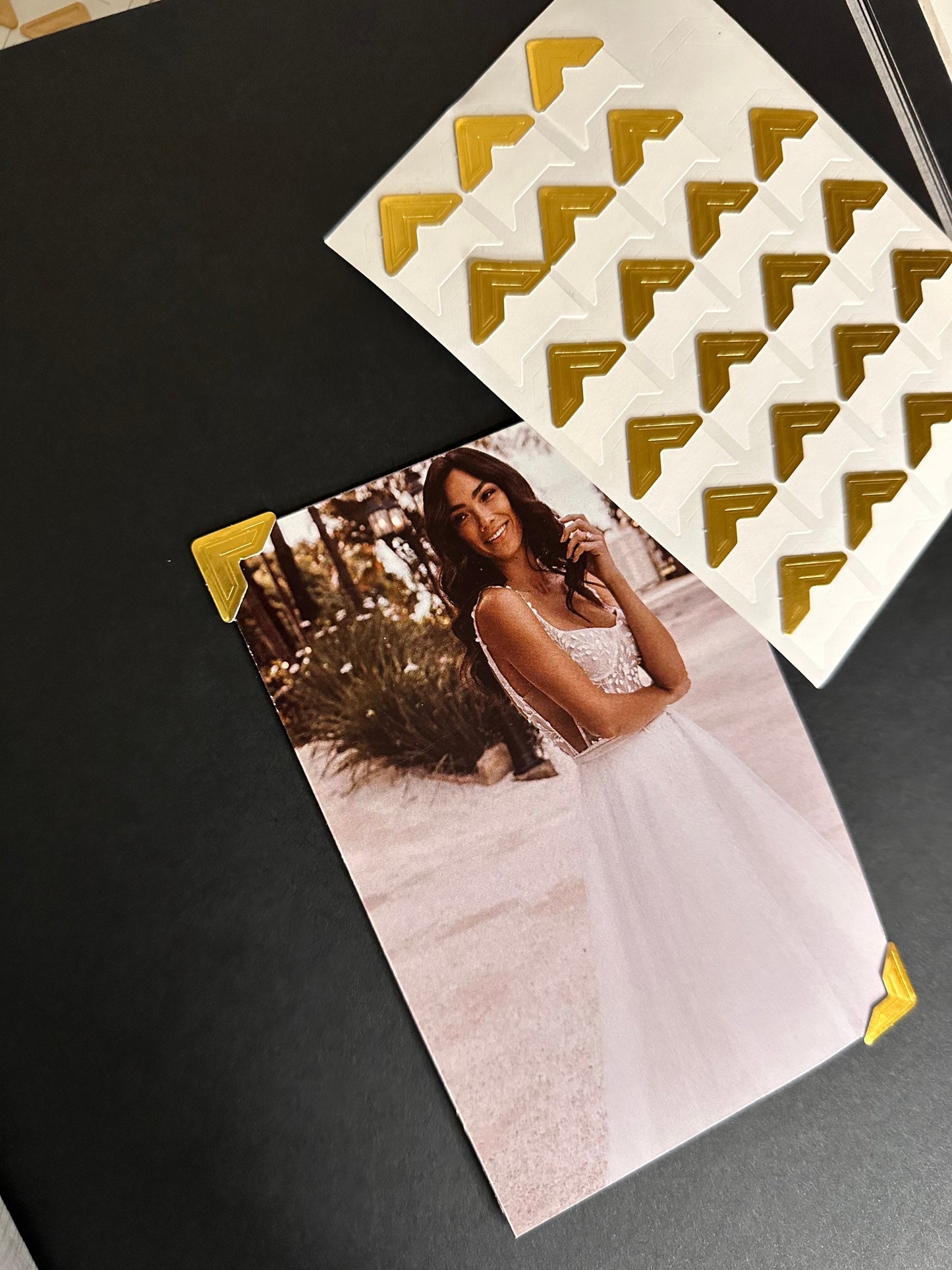 sticker photo corner