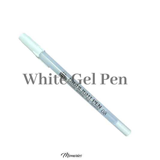 White gel pen