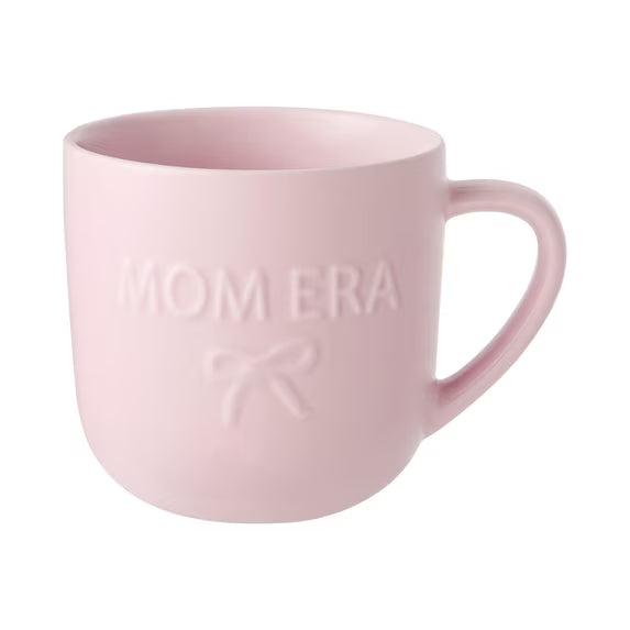 MOM soft pastel pink mug