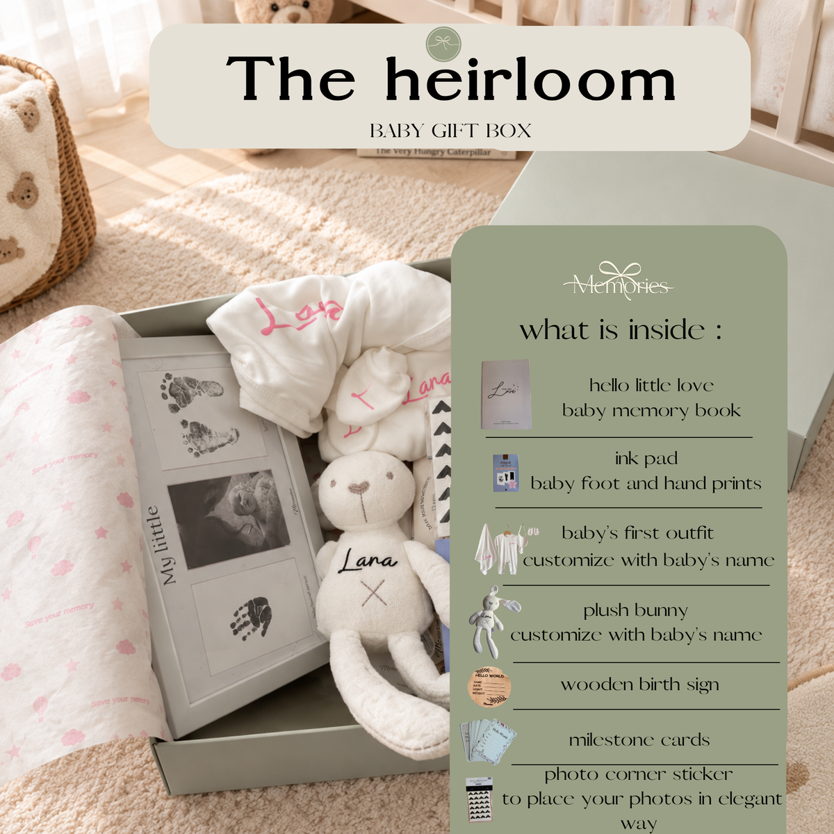 The heirloom baby gift box