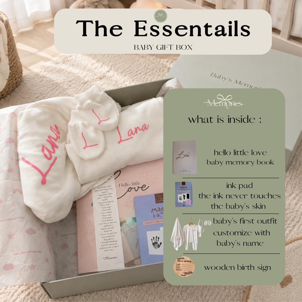 The Essentials baby gift box