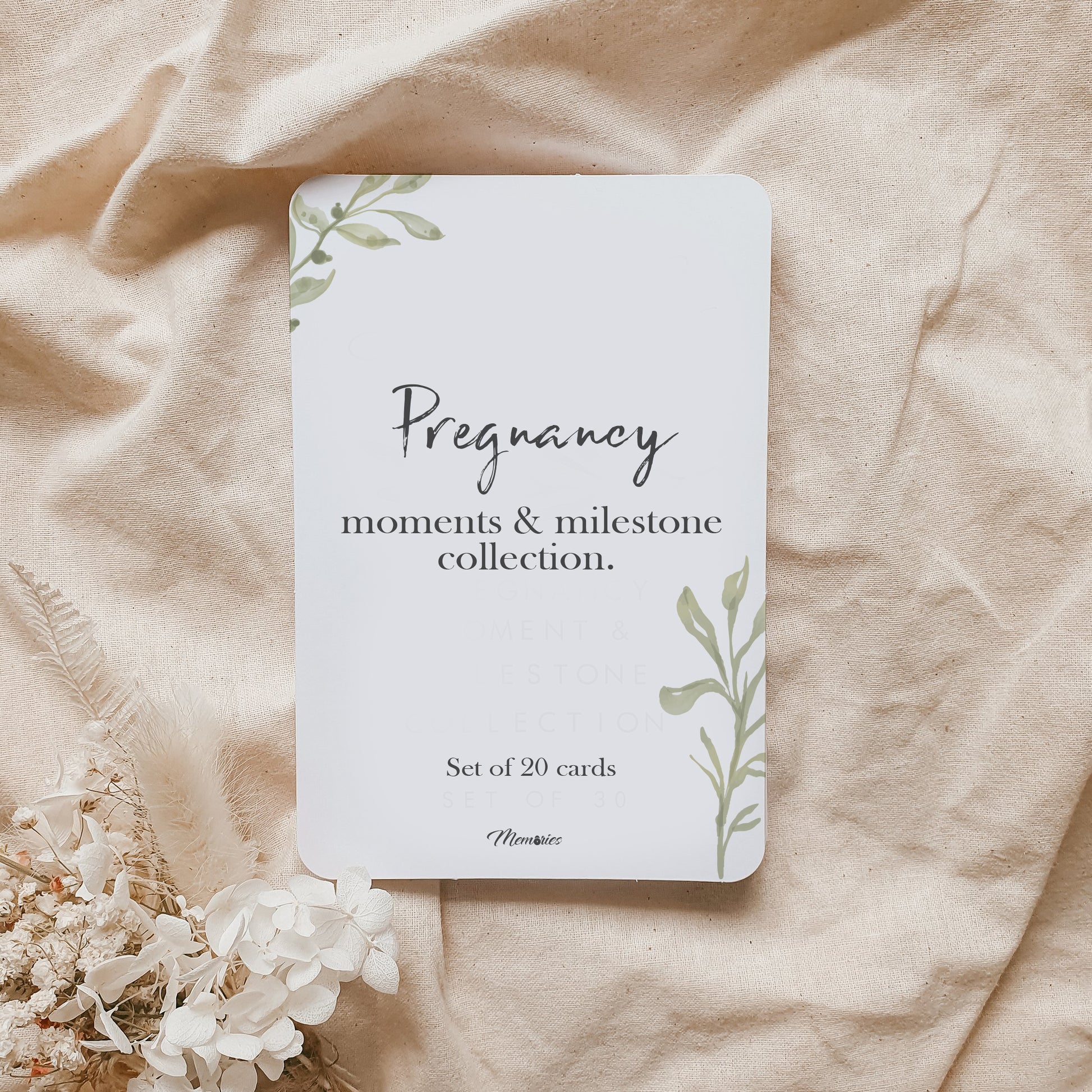 pregnancy milestone cards