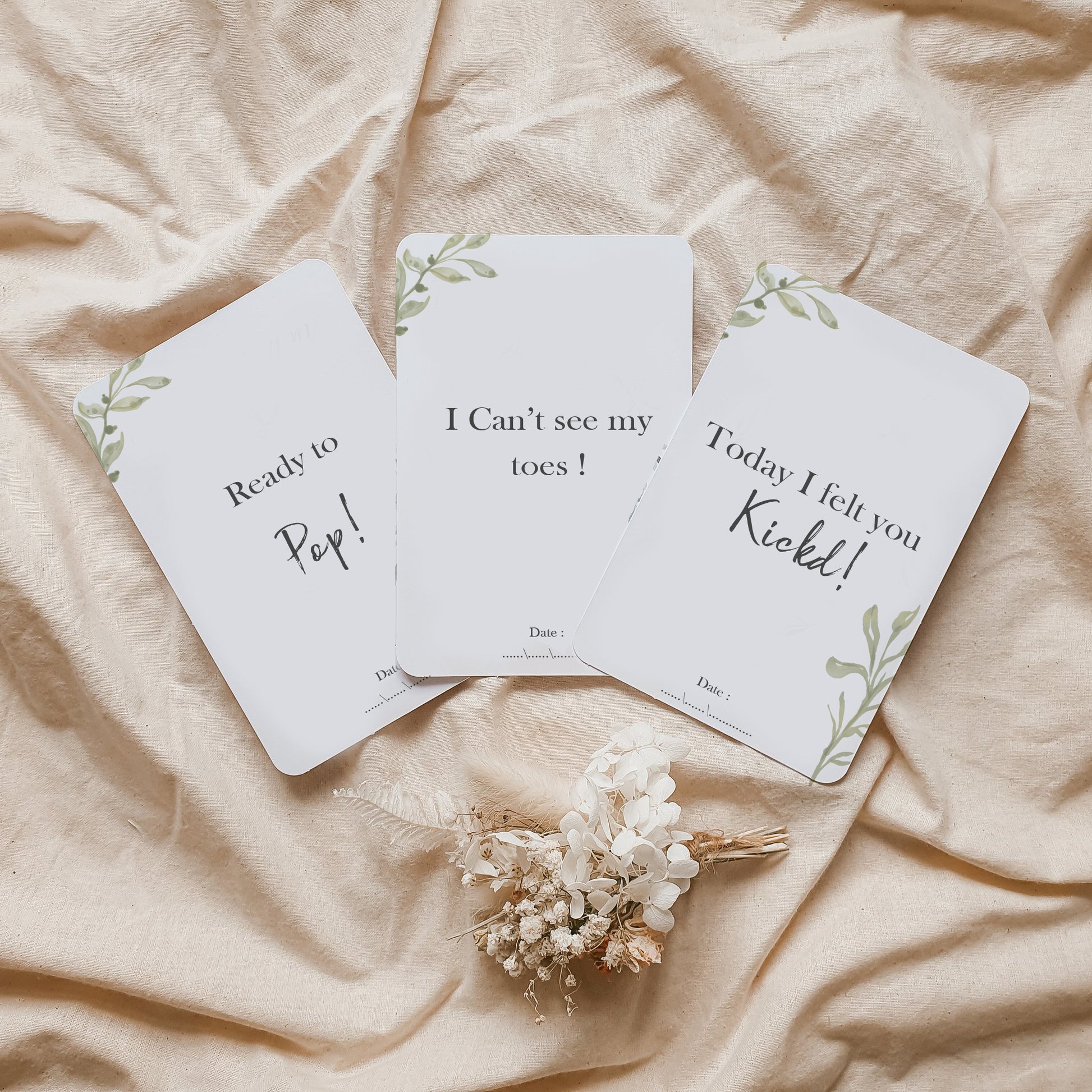 pregnancy milestone cards