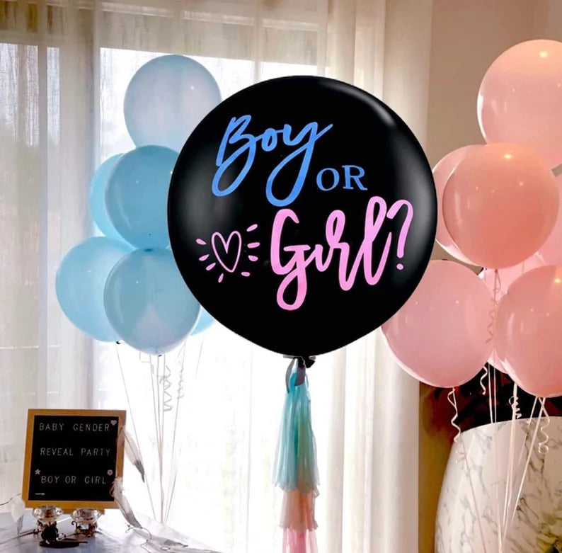 gender reveal balloon